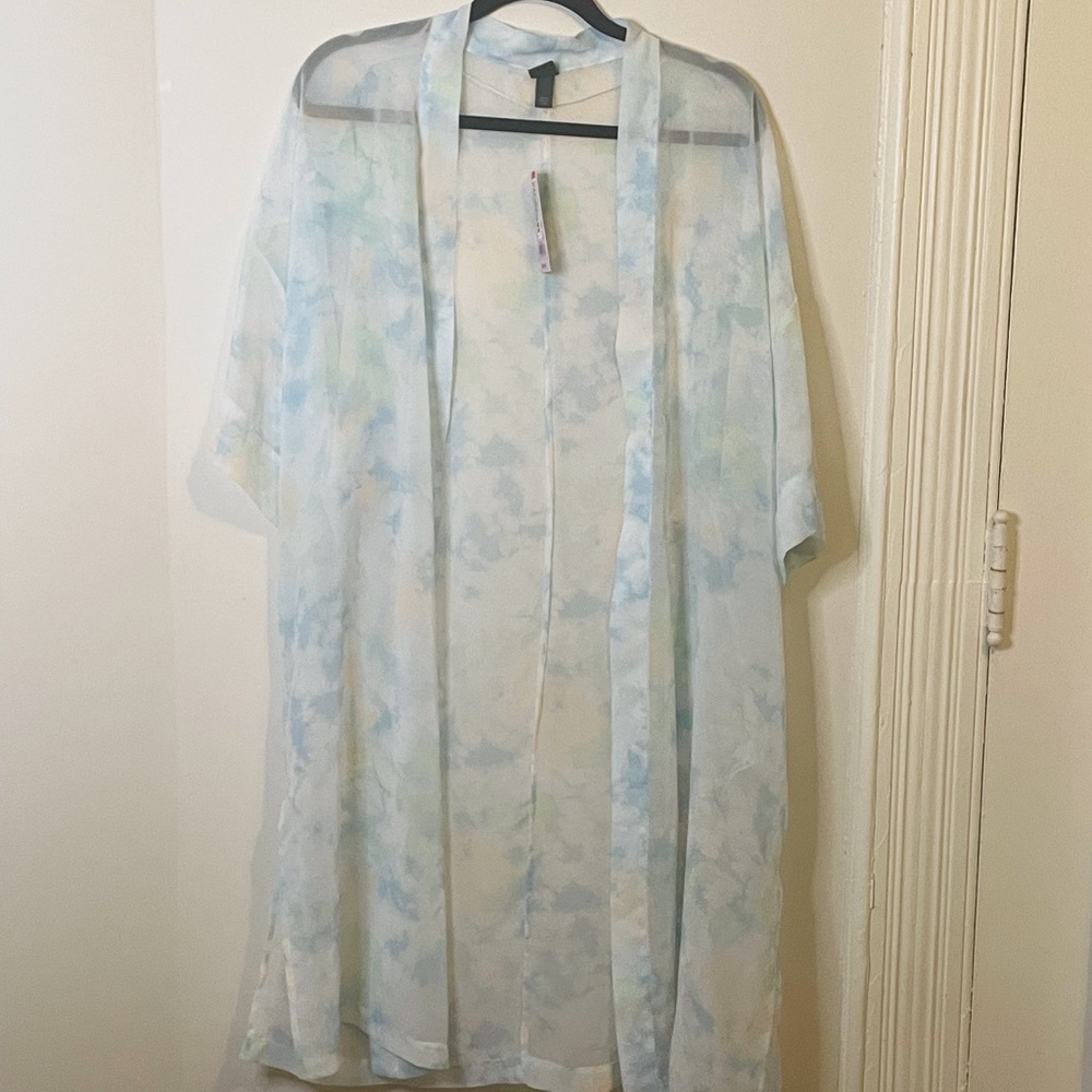 Watercolor Short Sleeve Kimono